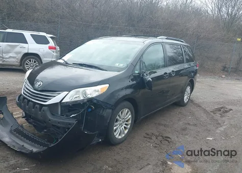 2014 Toyota Sienna Xle V6 8 Passenger из США, поврежденный, VIN 5TDYK3DC2ES485023